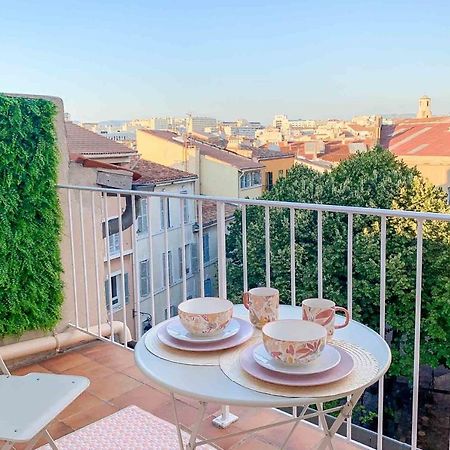 Ferienwohnung Le Perchoir - Terrasse & Clim Au Coeur Du Panier Marseilles Exterior foto