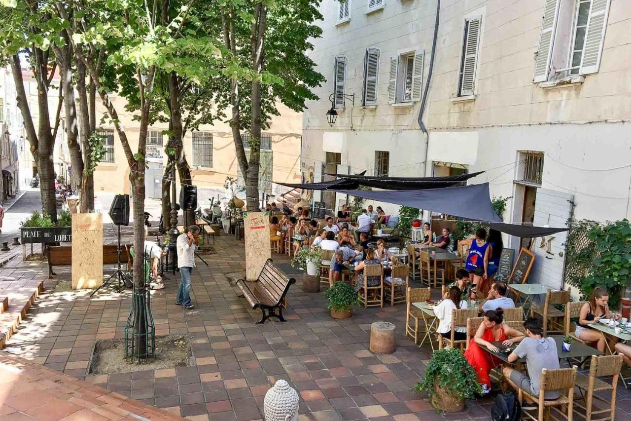 Ferienwohnung Le Perchoir - Terrasse & Clim Au Coeur Du Panier Marseilles Exterior foto