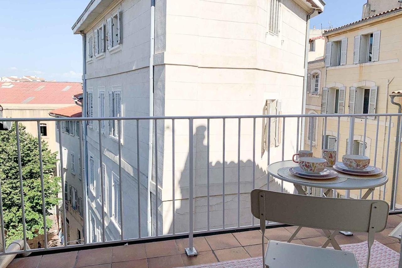 Ferienwohnung Le Perchoir - Terrasse & Clim Au Coeur Du Panier Marseilles Exterior foto